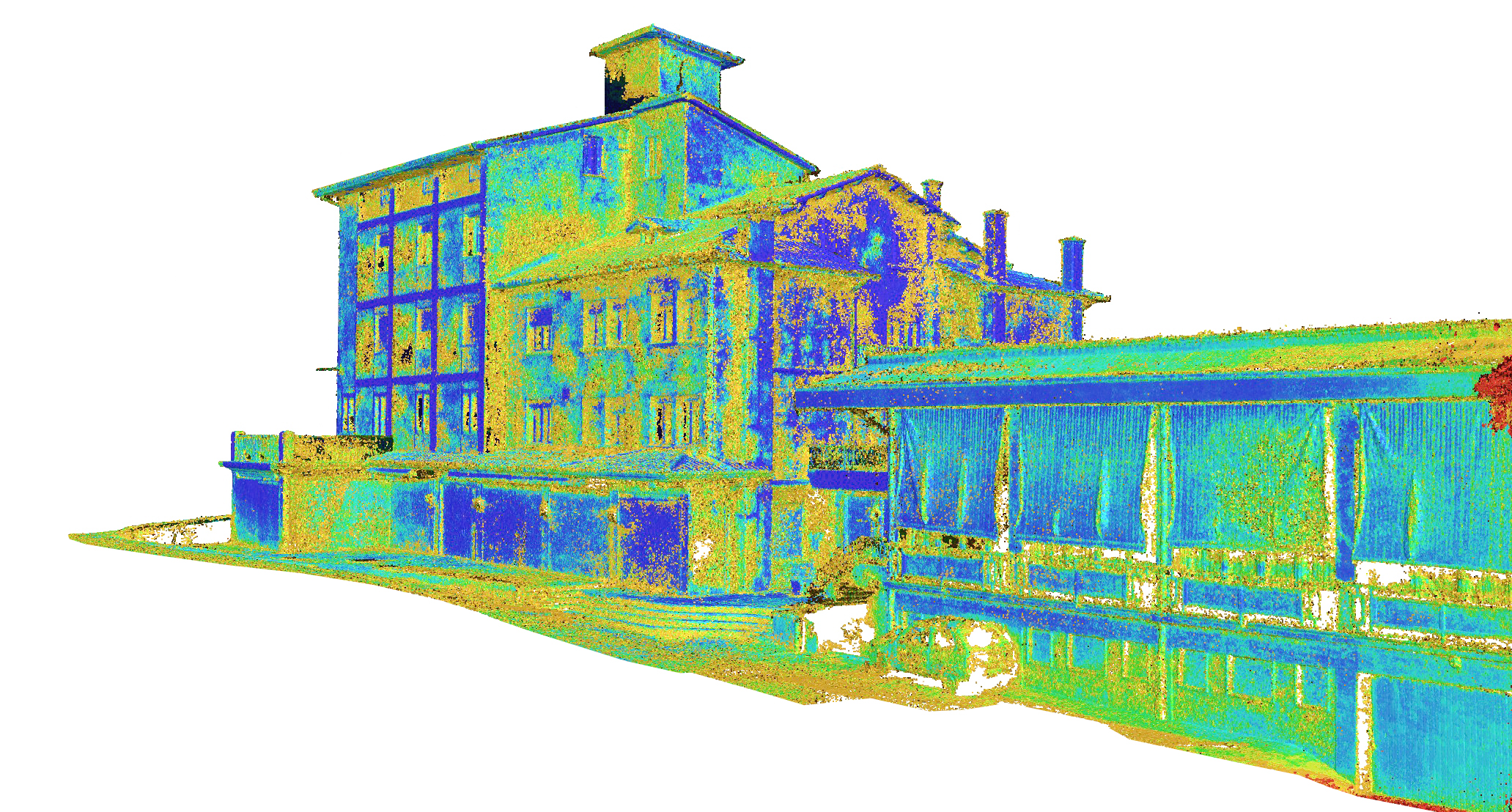 Rilievo fotogrammetrico Recoaro Terme - point cloud